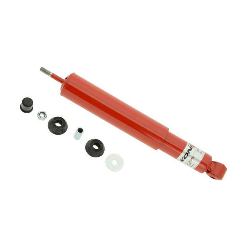 Koni Special Classic 80 Series red twin-tube rear shock absorber for vintage Porsche 356 and Carrera models.