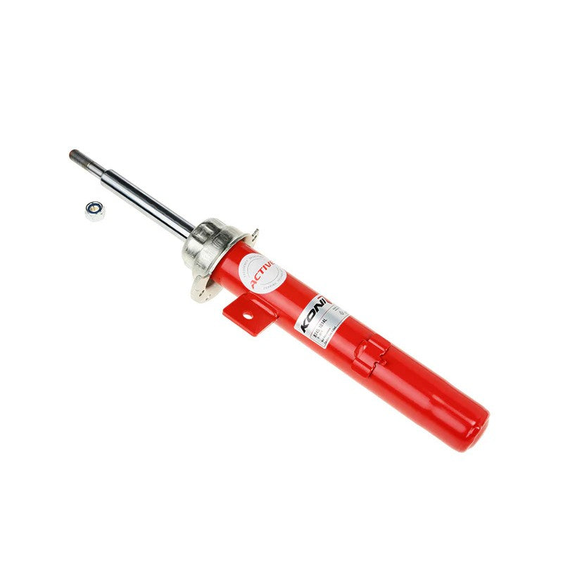 Koni Special Active 8745 Series red twin-tube left front strut for 2006-2013 BMW 1 and 3 Series.