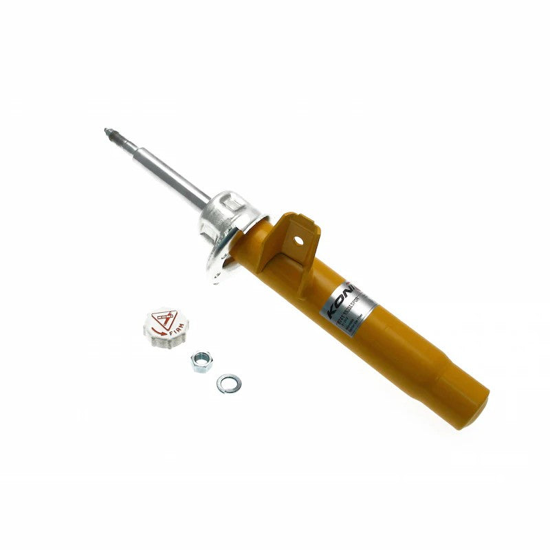 Koni Sport Yellow 8741 Series externally adjustable front left strut for 2006-2012 BMW 3 Series AWD models.