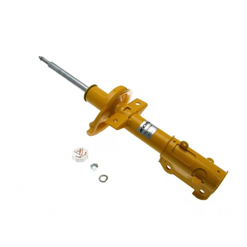Yellow Koni Sport 8741 Series externally adjustable front strut for 2011-2014 Ford Mustang