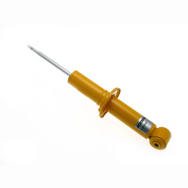 Yellow Koni Sport Series rear twin-tube shock absorber with 12mm top nut for Audi 100, S4, and S6