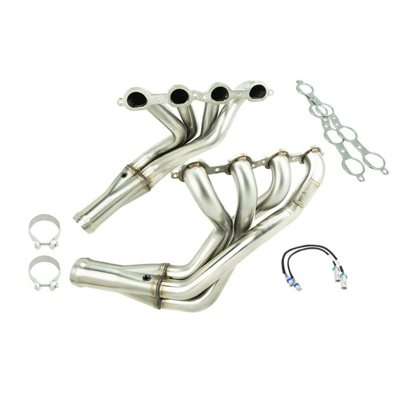 Kooks 2-inch primary stainless steel headers and 3-inch Green catted X-pipe for 2006-2013 C6 Corvette models.