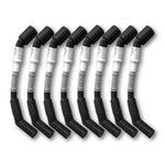 Eight-piece Kooks 10mm spark plug wire set in grey with black boots for GM performance V8 engines.