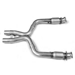 Kooks T304 stainless steel catted X-pipe with 3-inch inlets and high-flow catalytic converters for 2011-2014 Ford Mustang GT