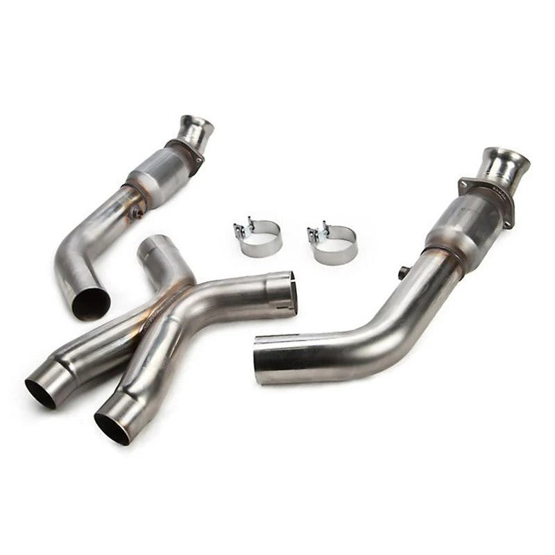 Kooks T304 stainless steel 3-inch to 2.75-inch high flow catted connection pipes for 2016-2024 Chevrolet Camaro SS