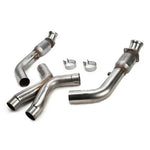 Kooks T304 stainless steel 3-inch to 2.75-inch high flow catted connection pipes for 2016-2024 Chevrolet Camaro SS