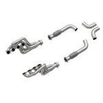 Kooks T304 stainless steel long tube headers with 2-inch primaries and GREEN catted 3-inch connection pipes.
