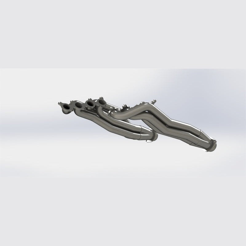 Kooks 2-inch T304 stainless steel headers with high-output Green catted connection pipes for 2022-2025 Ford F-150 Raptor.