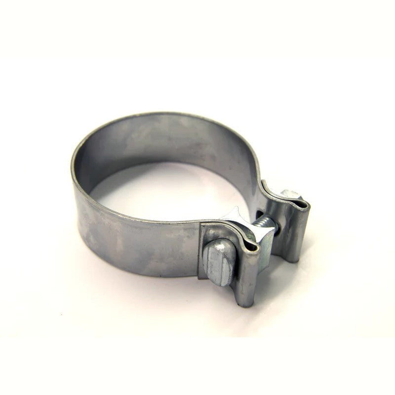 Kooks 3-inch T304 stainless steel universal exhaust band clamp with heavy-duty tightening hardware.