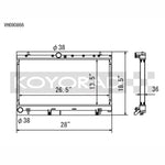 Koyo performance radiator for 2002 Subaru Impreza WRX 2.0L manual transmission models without filler neck