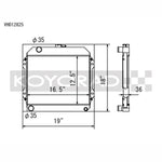 Koyo manual transmission radiator for 1971-1974 Toyota Corolla TE27 TE28 TS21