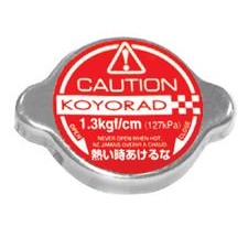 Red Koyorad SK-C13 Type A Hyper Radiator Cap with 1.3 bar rating and deep plunger design