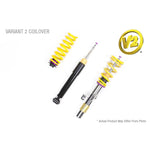 KW V2 Inox-Line stainless steel coilover kit for BMW xDrive models including springs and 16-way adjustable dampers.