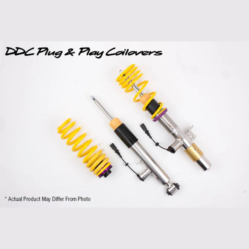 KW DDC ECU Inox-Line stainless steel coilover kit with electronic damper connectors for BMW Z4 and Toyota GR Supra