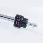 KW V3 Inox-Line stainless steel coilover struts with purple springs and electronic damper delete modules