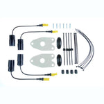 KW Electronic Damping Cancellation Kit modules with plug-and-play connectors for BMW F80 M3 and F82 M4.