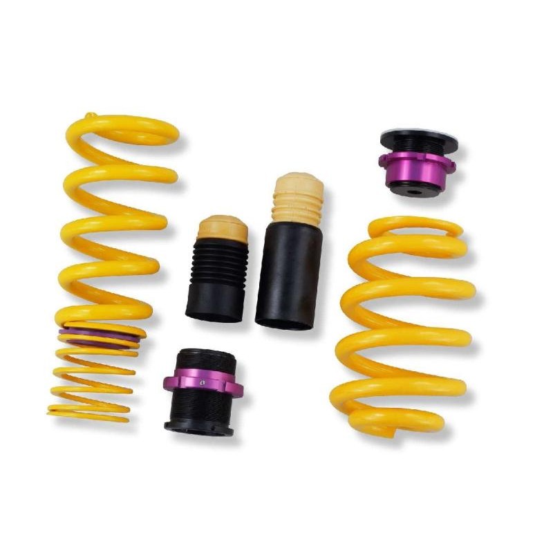 KW H.A.S. height adjustable spring kit including chrome-silicon springs and threaded adjusters for Porsche 911 991.