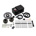 KW HLS Universal 2-Way hydraulic lift kit with two rams, pump, control unit, and installation hardware.