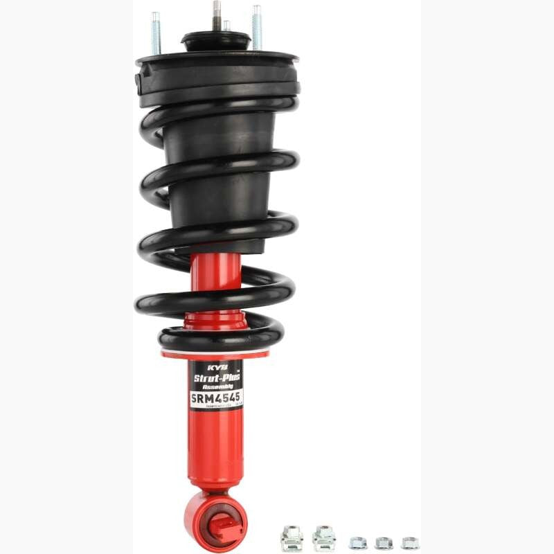 KYB Truck-Plus SRM4545 front strut and coil spring assembly for Chevrolet and GMC 1500 trucks and SUVs.
