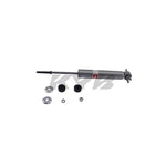 KYB Gas-a-just high-pressure nitrogen monotube shock absorber KG4550 with silver finish.
