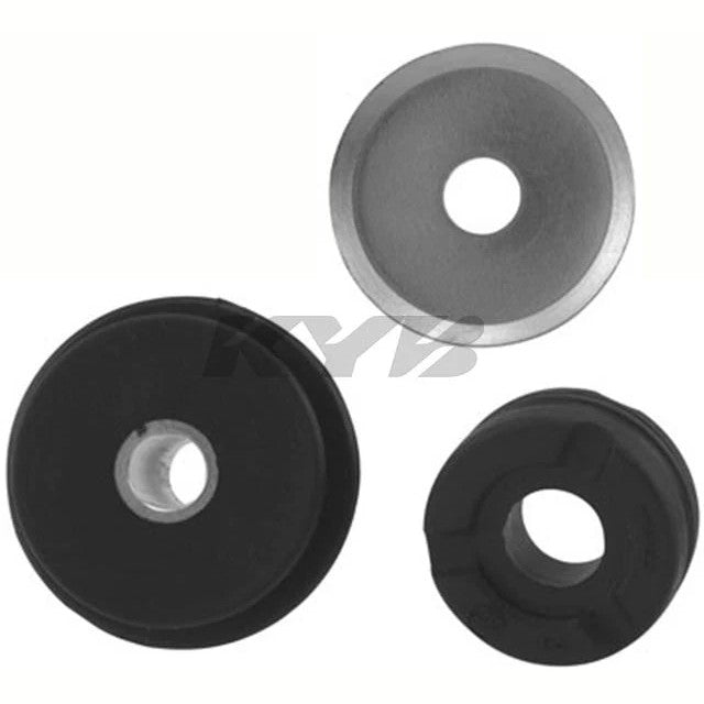 KYB SM5382 rear strut mount featuring heavy duty rubber insulator and integrated mounting studs