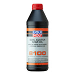 One liter bottle of LIQUI MOLY 8100 fully synthetic dual clutch transmission oil