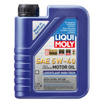 One liter bottle of LIQUI MOLY Leichtlauf High Tech SAE 5W-40 fully synthetic motor oil.