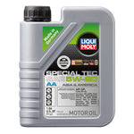 One liter bottle of LIQUI MOLY Special Tec AA 5W-20 synthetic motor oil
