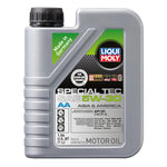1 Liter bottle of LIQUI MOLY Special Tec AA SAE 5W-30 fully synthetic motor oil for Asian and American gasoline engines.