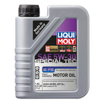 One liter bottle of LIQUI MOLY Special Tec B FE SAE 5W-30 synthetic motor oil