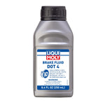 250mL bottle of LIQUI MOLY DOT 4 synthetic brake fluid for automotive hydraulic brake systems