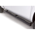 Lund 5-inch oval straight black steel nerf bars with non-slip step pads for Ram 1500 Quad Cab