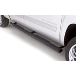 Lund 5-inch black powder-coated steel oval straight nerf bars with non-slip pads for Ram 1500
