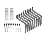 Lund EZ series heavy duty steel running board mounting bracket kit 300048 with brite finish