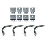 Lund 300026 EZ Brite finish running board mounting bracket kit featuring heavy duty U-channel steel construction.