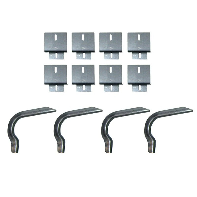 Lund 300026 EZ Brite finish running board mounting bracket kit featuring heavy duty U-channel steel construction.