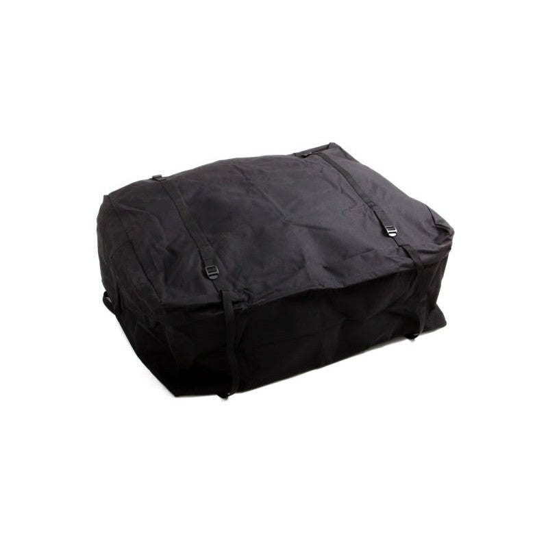 Black Lund Universal Soft Cargo Pack with quick-attach web straps and reinforced weather-resistant zipper flaps