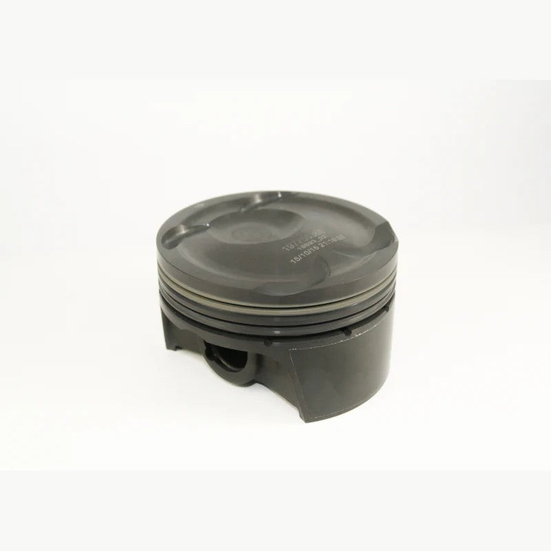 Set of four Mahle Motorsport MS Series pistons for Ford 2.3L EcoBoost engines with -7cc dish and 87.5mm bore.