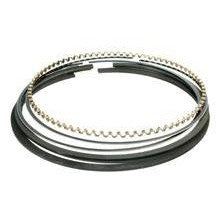Manley 86.5mm piston ring set including a plasma-moly top ring, Napier second ring, and three-piece oil ring assembly.