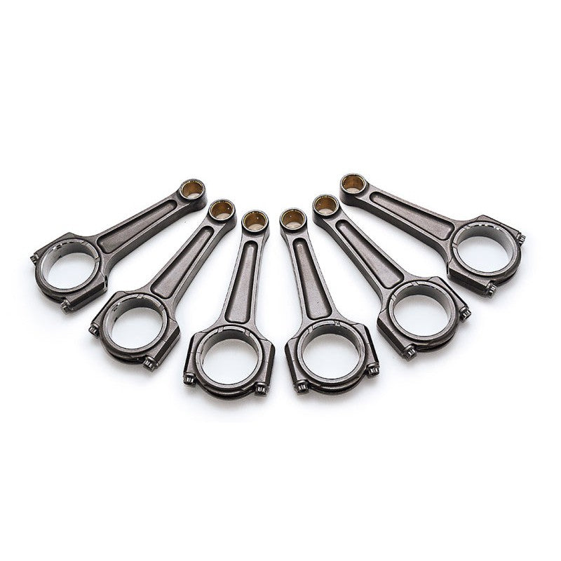 Set of six Manley Turbo Tuff I-beam connecting rods for BMW N54 engines.