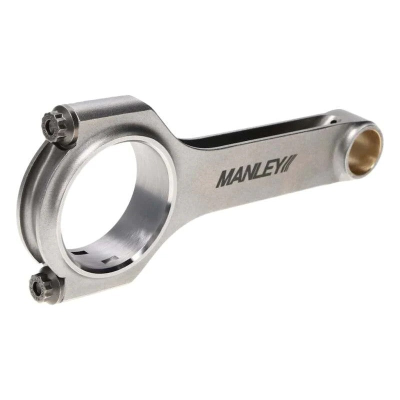 Single Manley H-Beam 6.125 inch connecting rod for Chevy Small Block LS-1 with ARP 2000 bolts