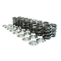 Manley high-performance valve springs and CNC machined titanium retainers for Nissan SR20 engines.