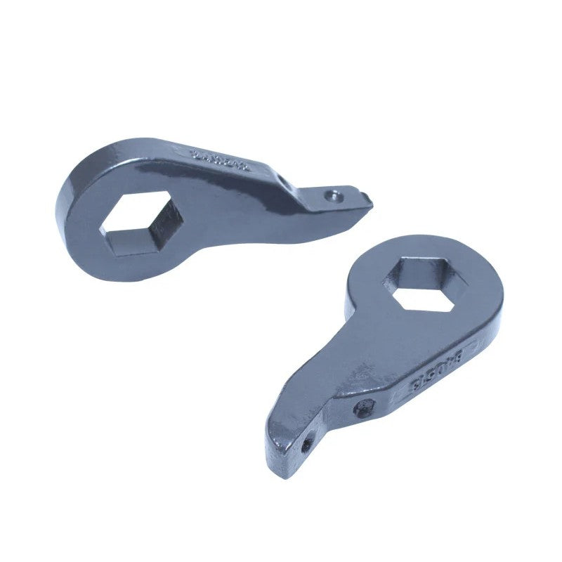 MaxTrac forged steel front leveling torsion keys with grey powder coat finish for 1988-2007 GM trucks and SUVs