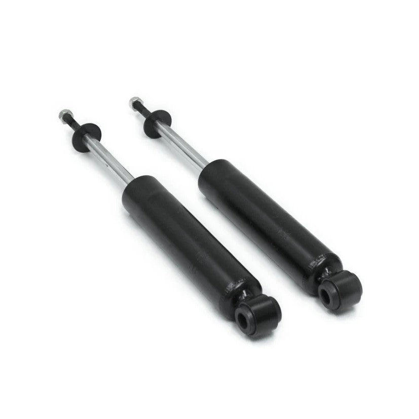 MaxTrac 1450SL twin-tube gas front shock absorber with stem and 2.5-inch bar pin mounting hardware.