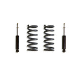 MaxTrac 2-inch front lowering kit featuring grey powder-coated coil springs and matching front shocks for Ram 1500.
