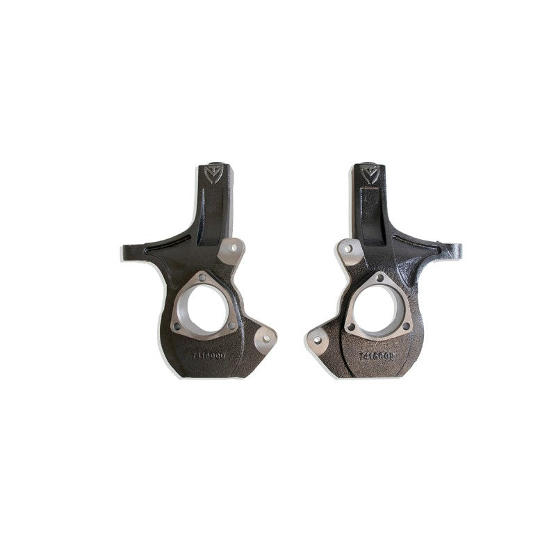 Black e-coated ductile steel front steering knuckles for 2014-2020 GM 4WD trucks and SUVs