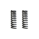 Pair of grey powder-coated 6-inch front lift coil springs for Ram 2500 and 3500 trucks