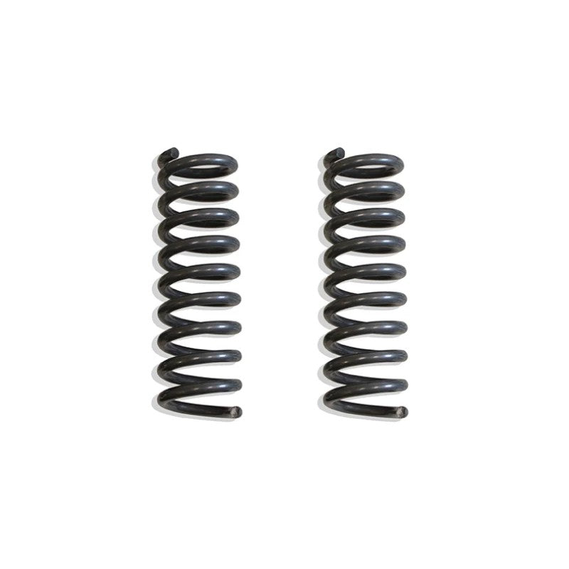 Pair of grey powder-coated 6-inch front lift coil springs for Ram 2500 and 3500 trucks