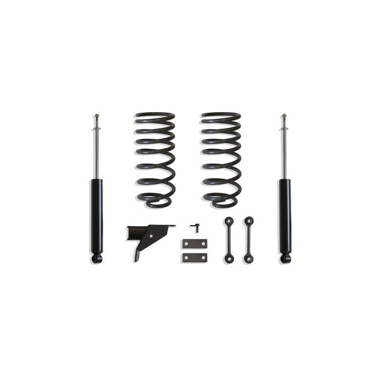 MaxTrac 4 inch rear lowering kit with coils, track bar bracket, sway bar brackets, and rear shocks for Ram 1500