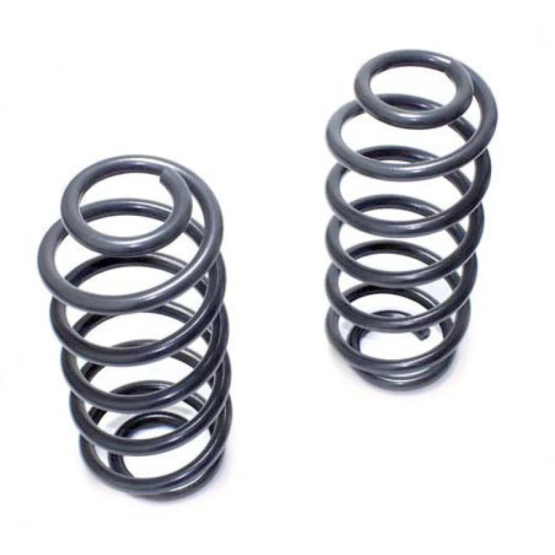 Pair of grey powder-coated MaxTrac front lowering coil springs for 1998-2009 Ford Ranger 2WD